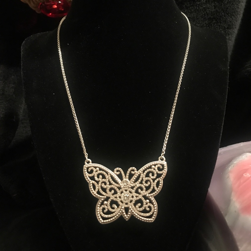 ⭐️NEW⭐️Brighton Silver & Swarovski Butterfly